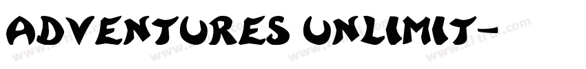 Adventures Unlimit字体转换